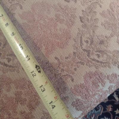 Vintage Wood Framed Upholstered Foot Rest