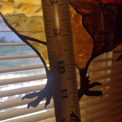 Stained Glass Rooster Home Decor