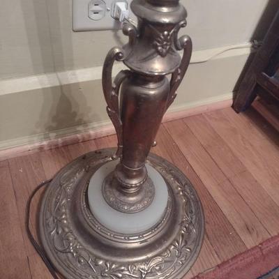Vintage Rembrandt Lamps Triple Arm Candelabra Victorian Design Metal Post Floor Lamp