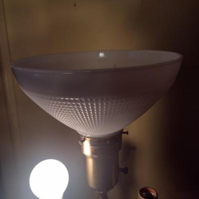 Vintage Rembrandt Lamps Triple Arm Candelabra Victorian Design Metal Post Floor Lamp