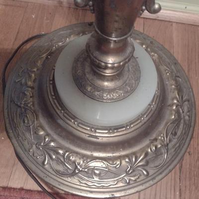 Vintage Rembrandt Lamps Triple Arm Candelabra Victorian Design Metal Post Floor Lamp