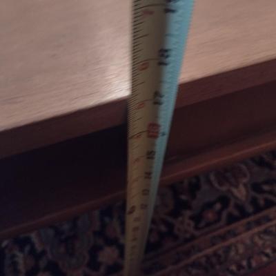 MCM Drexel Solid Wood Double Tier Coffee Table with Single Drawer