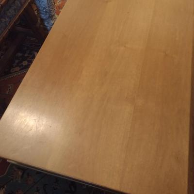 MCM Drexel Solid Wood Double Tier Coffee Table with Single Drawer