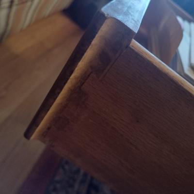 MCM Drexel Solid Wood Double Tier Coffee Table with Single Drawer