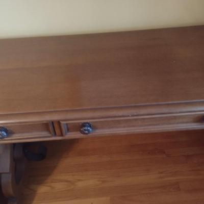 Vintage Broyhill Gracias Writing Table with Chair