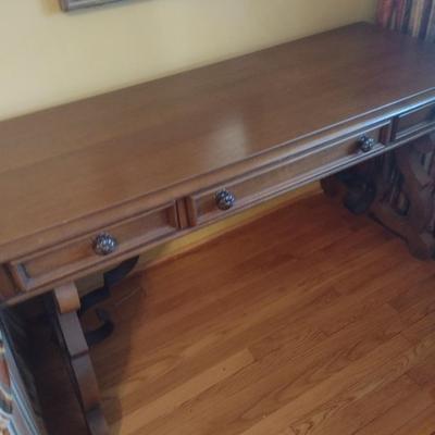 Vintage Broyhill Gracias Writing Table with Chair