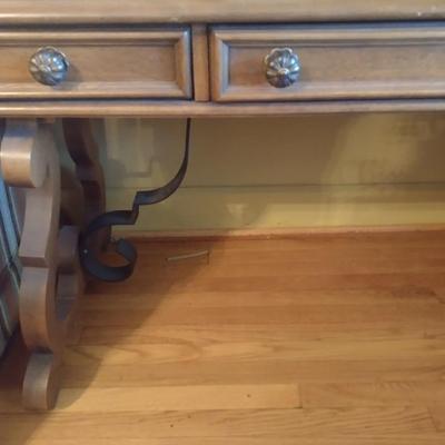 Vintage Broyhill Gracias Writing Table with Chair