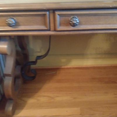 Vintage Broyhill Gracias Writing Table with Chair