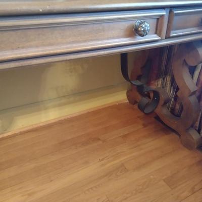 Vintage Broyhill Gracias Writing Table with Chair