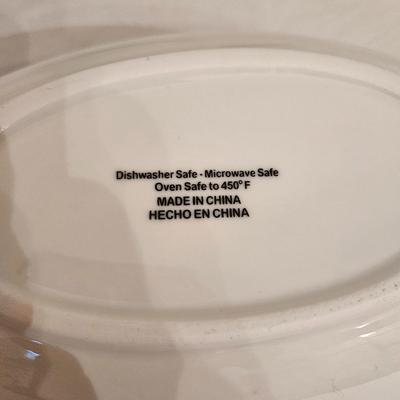 Serving Bowls, Saucer Set, and Wooden Salad Bowls (K-DW)