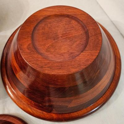 Serving Bowls, Saucer Set, and Wooden Salad Bowls (K-DW)