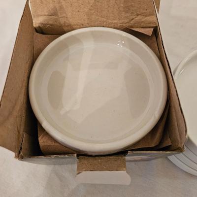 Serving Bowls, Saucer Set, and Wooden Salad Bowls (K-DW)