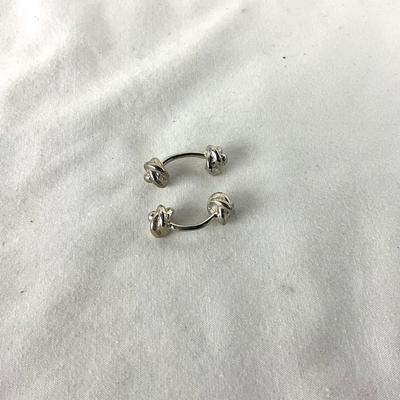 1421 Silver Knot Cufflinks