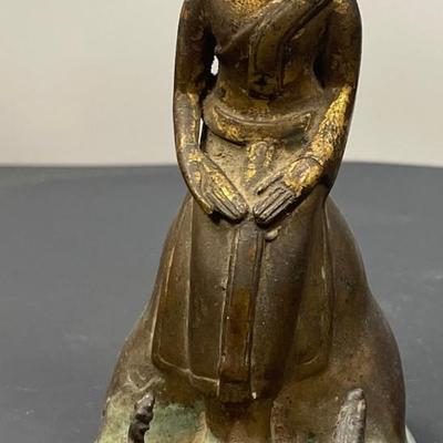 Antique Gilt Bronze Buddah Statue