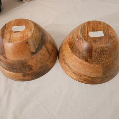 Nesting Pitchers with Bowls and Wooden Laminate Bowls (K-DW)