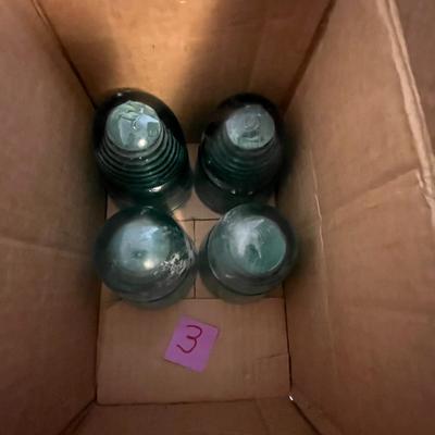 Vintage Glass Insulators - Set of 4 (3)