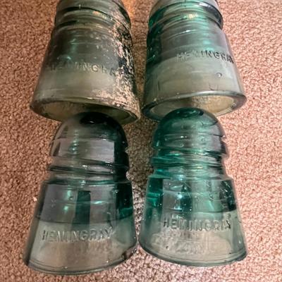 Vintage Glass Insulators - Set of 4 (5)