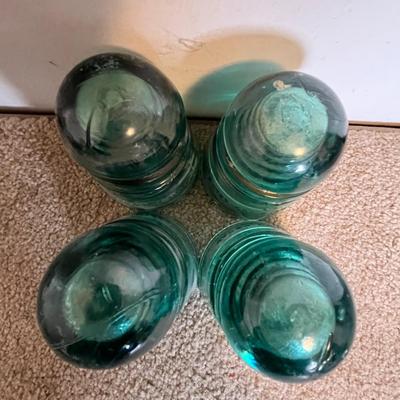Vintage Glass Insulators - Set of 4 (5)
