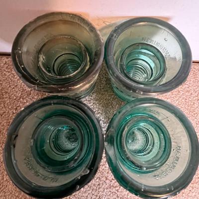 Vintage Glass Insulators - Set of 4 (5)