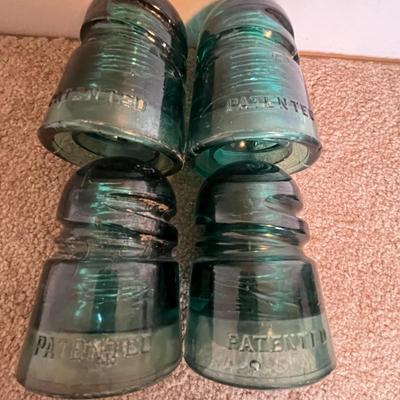 Vintage Glass Insulators - Set of 4 (6)