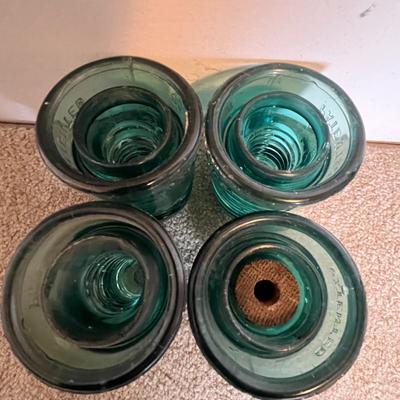 Vintage Glass Insulators - Set of 4 (6)