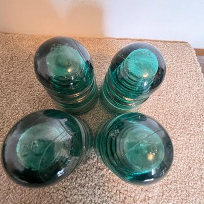 Vintage Glass Insulators - Set of 4 (7)