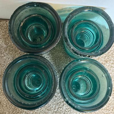 Vintage Glass Insulators - Set of 4 (7)