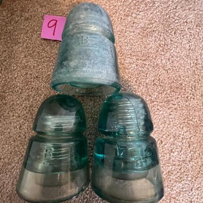 Vintage Glass Insulators - Set of 4 (9)