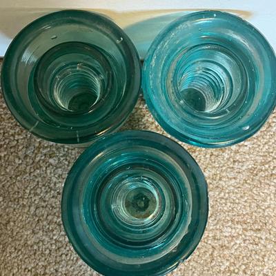 Vintage Glass Insulators - Set of 4 (9)