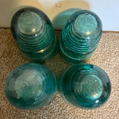 Vintage Glass Insulators - Set of 4 (10)