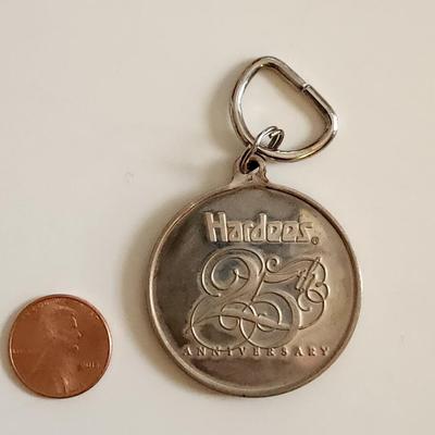 Sterling Silver Hardee's Key Fob