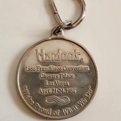 Sterling Silver Hardee's Key Fob