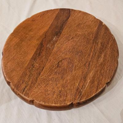 Chip and Dip Plates, a Wooden Bowl and Utinsels, and. Terracotta Container (K-DW)