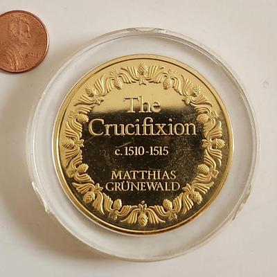 Franklin Mint 100 Masterpieces 24k Gold on Sterling Silver - Crucifixion