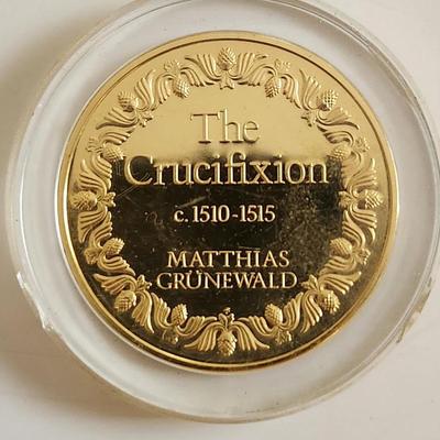 Franklin Mint 100 Masterpieces 24k Gold on Sterling Silver - Crucifixion