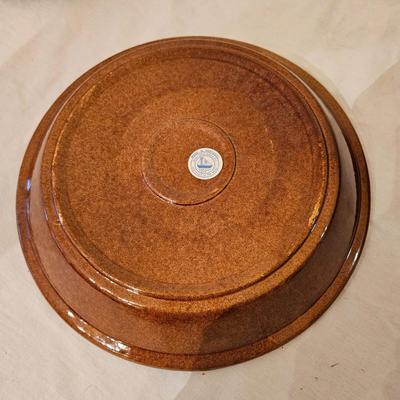 Longabarger Ceramic Pie Pan, Over and Back Pie Plate and More (K-DW)