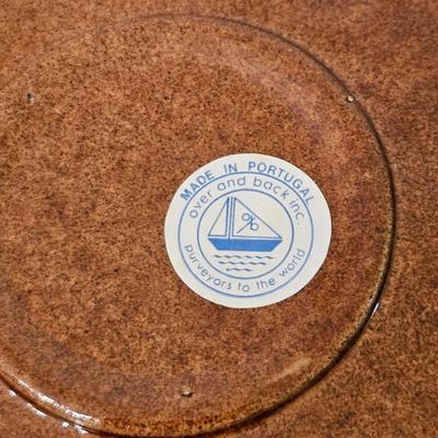 Longabarger Ceramic Pie Pan, Over and Back Pie Plate and More (K-DW)