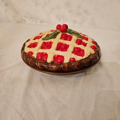 Longabarger Ceramic Pie Pan, Over and Back Pie Plate and More (K-DW)