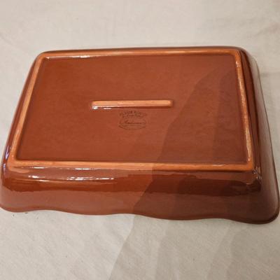 Longabarger Ceramic Pie Pan, Over and Back Pie Plate and More (K-DW)