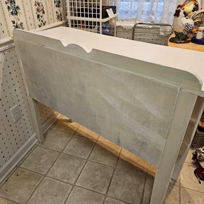 White Two Drawer Vintage Cabinet (K-JS)