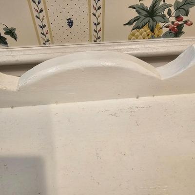 White Two Drawer Vintage Cabinet (K-JS)