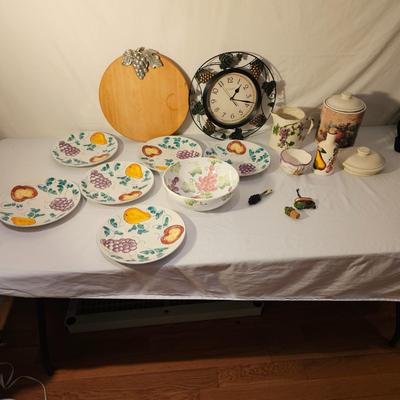 Fruit & Wine Themed Ceramic Ware & More (K-JS)