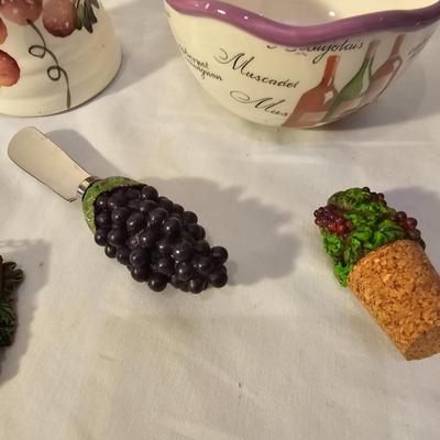 Fruit & Wine Themed Ceramic Ware & More (K-JS)