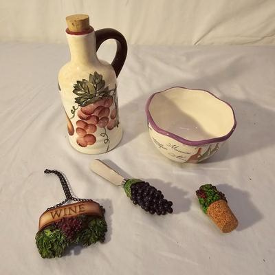 Fruit & Wine Themed Ceramic Ware & More (K-JS)