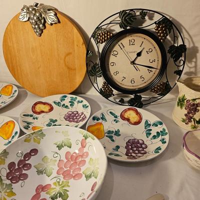 Fruit & Wine Themed Ceramic Ware & More (K-JS)