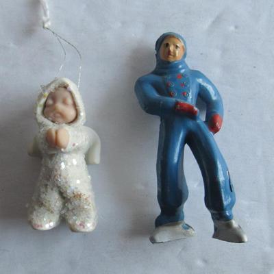 Misc Lot of Christmas and Other Holiday Items, Occupied Japan Santa, More