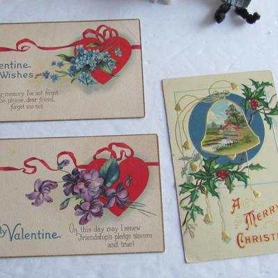 Misc Lot of Christmas and Other Holiday Items, Occupied Japan Santa, More