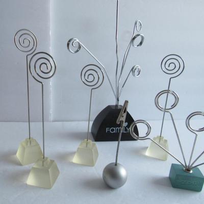 Lot of Metal and Plastic Christmas Card or Photo Holders