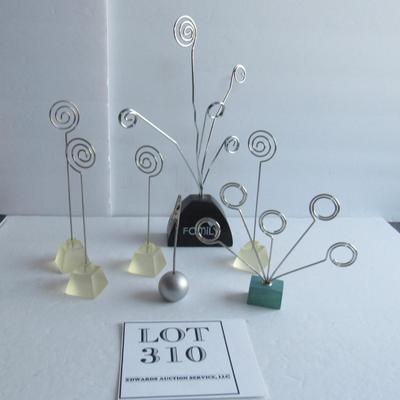 Lot of Metal and Plastic Christmas Card or Photo Holders