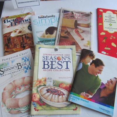 Soft Cover Smaller Cookbooks Including Pampered Chef